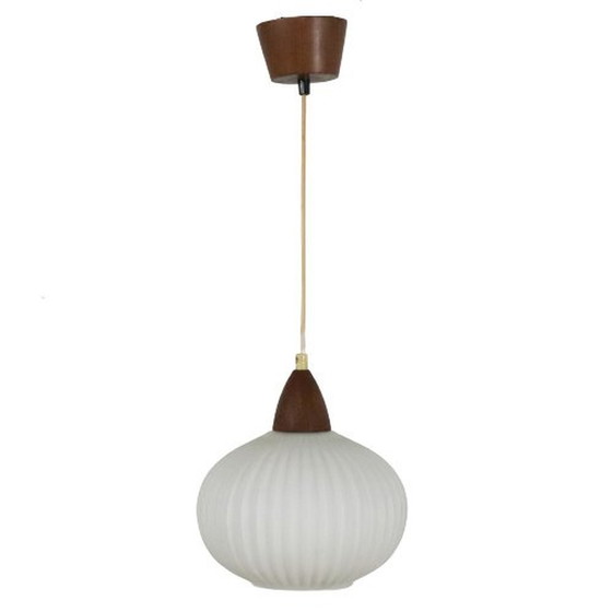 Image 1 of Lámpara de cristal lechoso &#39;Loftbel&#39;