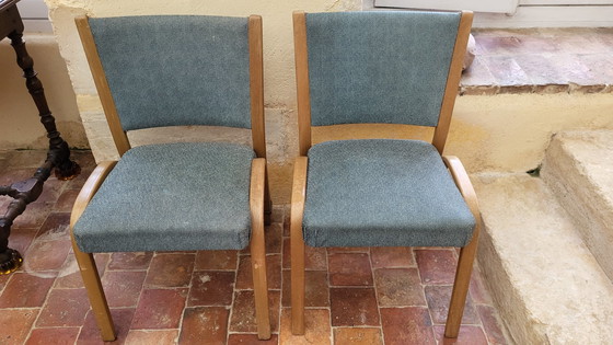 Image 1 of 4 Bow-Wood Chairs Steiner Edition 1950'S