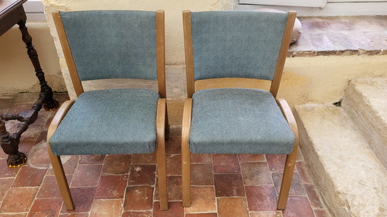 Image 1 of 4 Bow-Wood Chairs Steiner Edition 1950'S