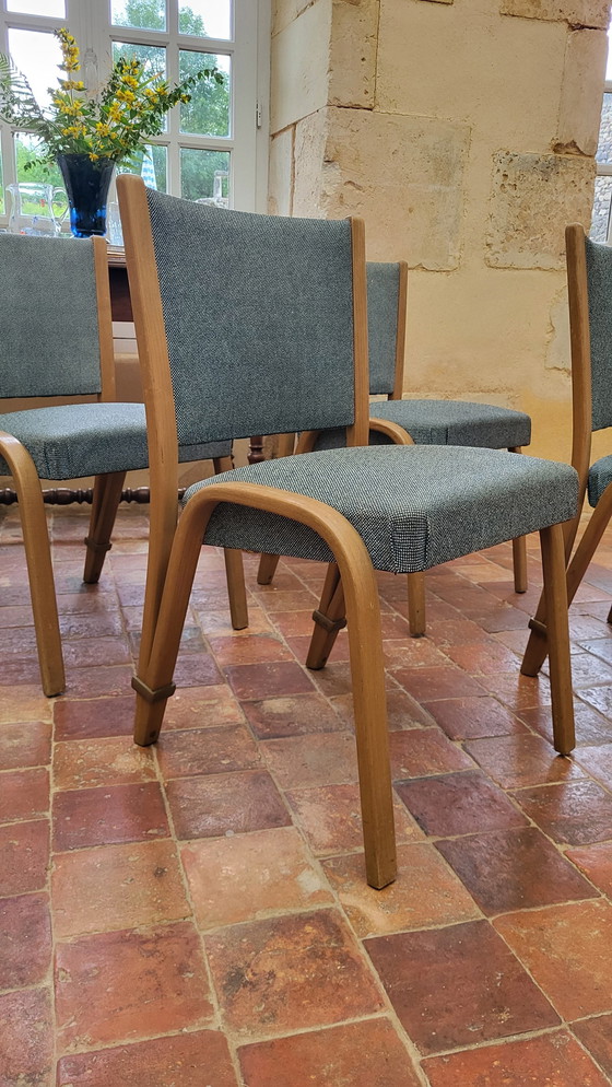 Image 1 of 4 Bow-Wood Chairs Steiner Edition 1950'S