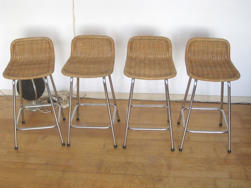 4 Stools in the style of Sliedrecht For Rohé