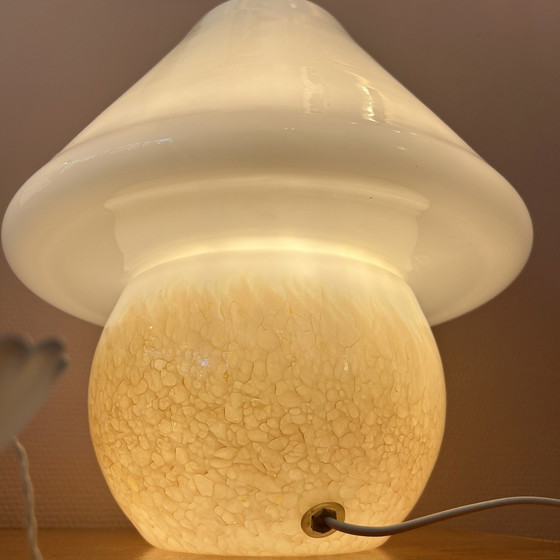 Image 1 of Murano Glass Mushroom Table Lamp