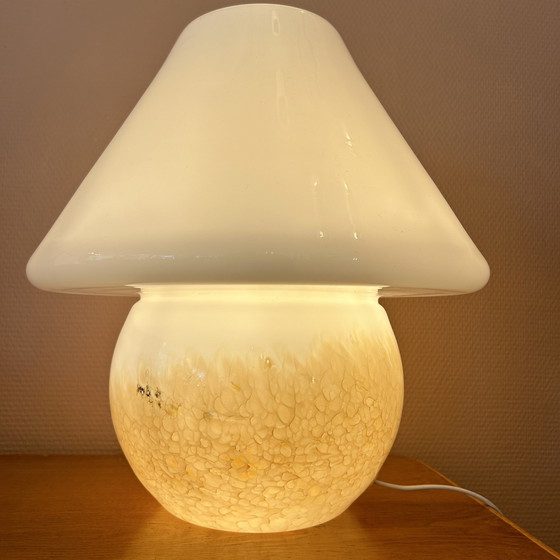 Image 1 of Murano Glass Mushroom Table Lamp