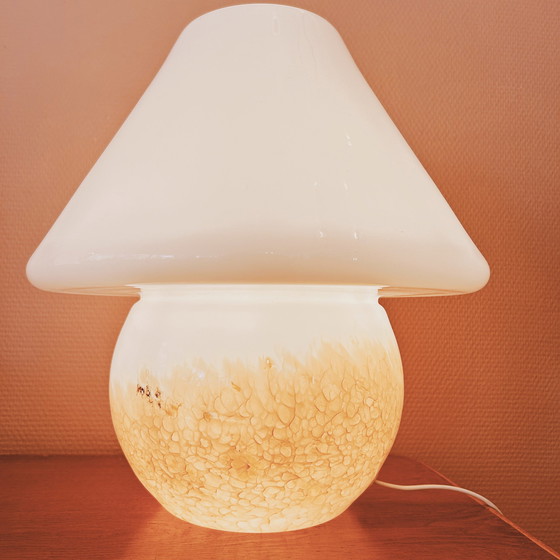 Image 1 of Murano Glass Mushroom Table Lamp