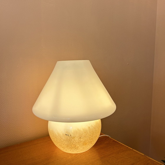 Image 1 of Murano Glass Mushroom Table Lamp