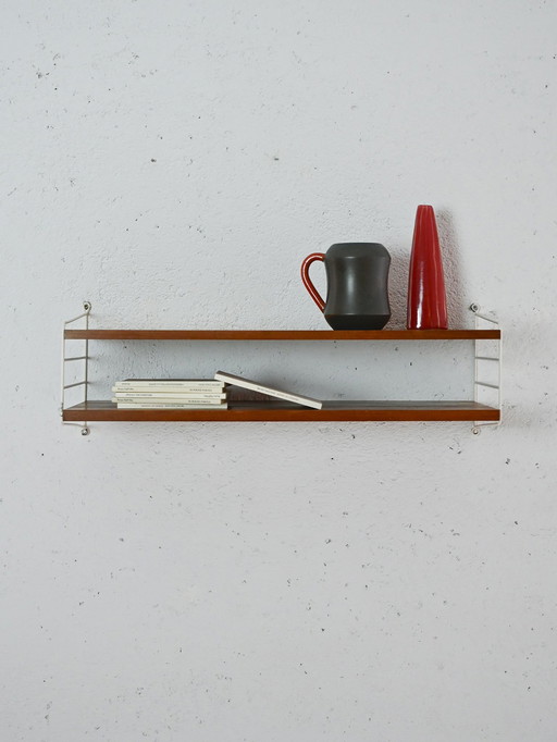 Scandinavian Two-Shelf Shelving Unit