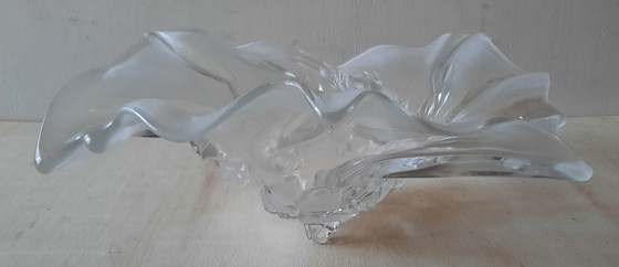 Image 1 of Walther Glass Mikasa Bowl Of Crystal With Flowers