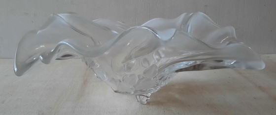 Image 1 of Walther Glass Mikasa Bowl Of Crystal With Flowers