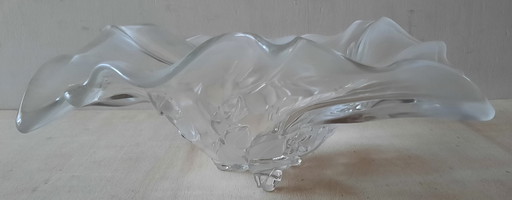 Walther Glass Mikasa Bowl Of Crystal With Flowers