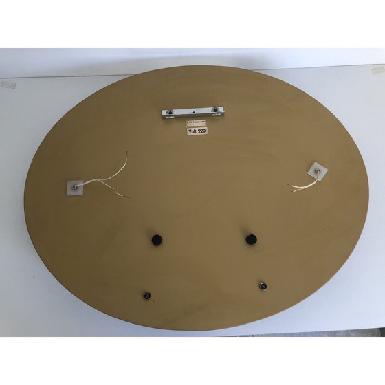 Image 1 of Vintage mirror with 2 wall lamps by Lupi Cristal, Italy