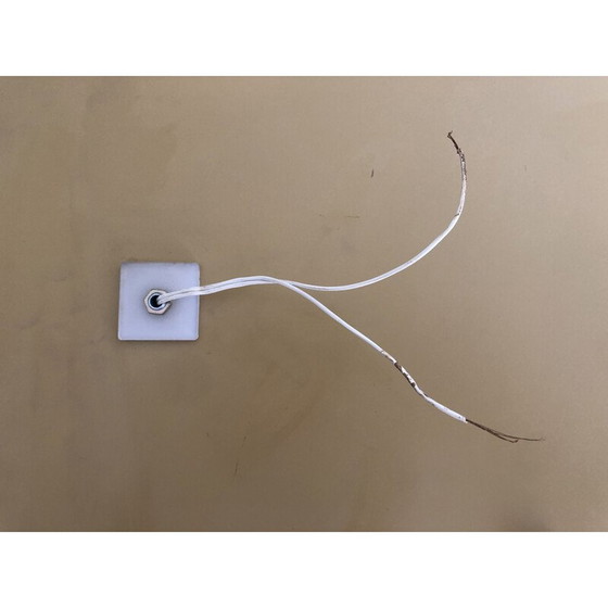 Image 1 of Vintage mirror with 2 wall lamps by Lupi Cristal, Italy