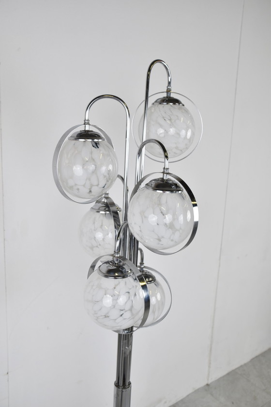 Image 1 of Lampadaire vintage en verre de Murano
