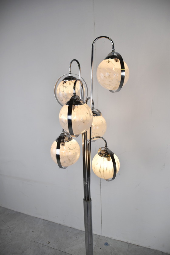 Image 1 of Lampadaire vintage en verre de Murano