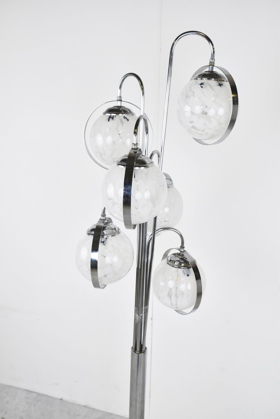 Image 1 of Lampadaire vintage en verre de Murano