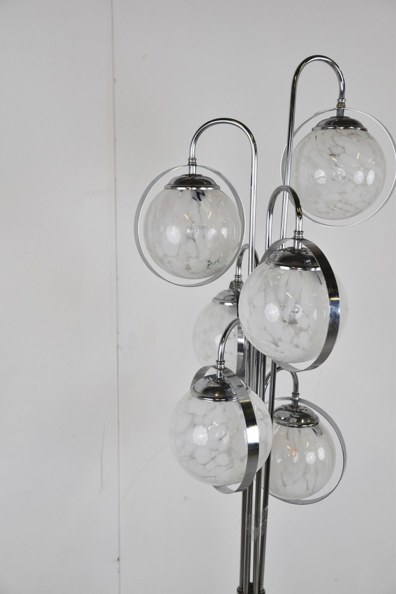 Image 1 of Lampadaire vintage en verre de Murano