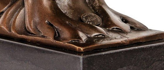 Image 1 of Statua di colomba di Altorf in bronzo Art Déco