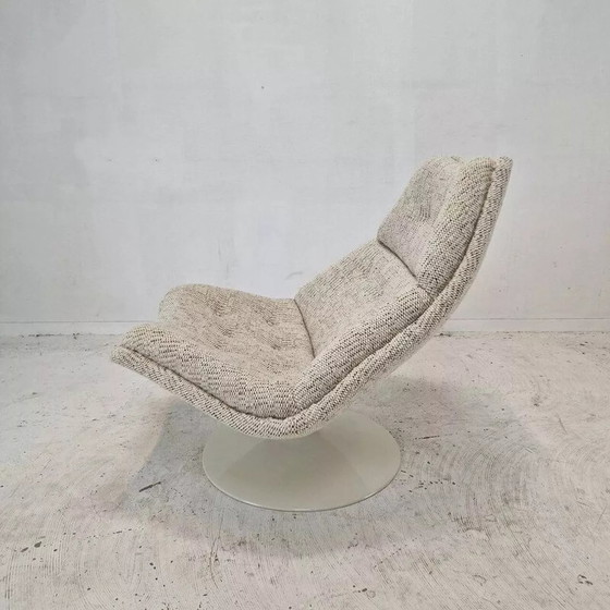 Image 1 of 1960S Vintage F511 Armchair In Danish Fabric By Geoffrey Harcourt For Artifort