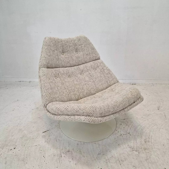 Image 1 of 1960S Vintage F511 Armchair In Danish Fabric By Geoffrey Harcourt For Artifort