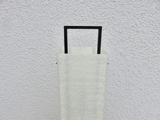 Image 1 of Floor lamp Maison Arlus, France, 1960, Perspex, Chrome-plated brass, Black lacquered metal