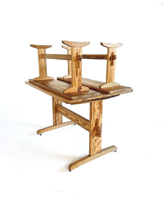 Image 1 of Set da pranzo scandinavo, legno di pino, anni &#39;60