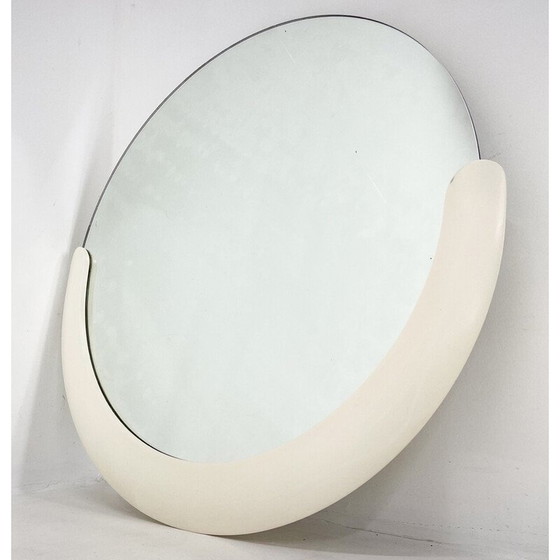 Image 1 of Specchio da parete vintage con decoro in legno, Italia anni '60