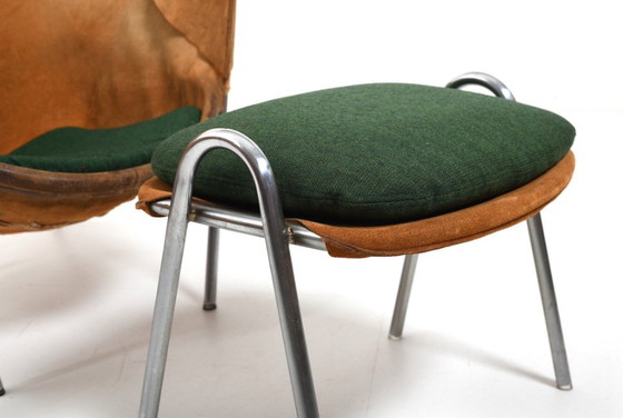 Image 1 of Bo-360 Chair and Footstool by Erik Ole Jørgensen for Bovirke, 1953, Set of 2