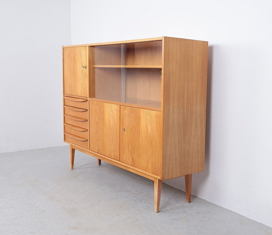 Image 1 of Buffet Cupboard With Display Case By Franz Ehrlich, 1960S