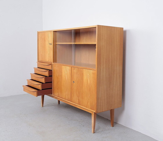 Image 1 of Buffet Cupboard With Display Case By Franz Ehrlich, 1960S