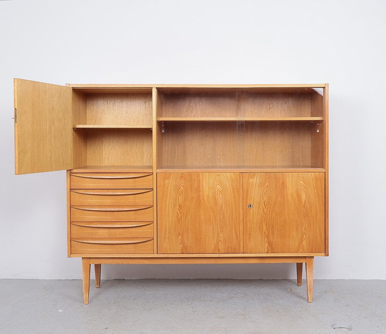 Image 1 of Buffet Cupboard With Display Case By Franz Ehrlich, 1960S