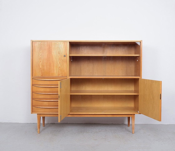 Image 1 of Buffet Cupboard With Display Case By Franz Ehrlich, 1960S