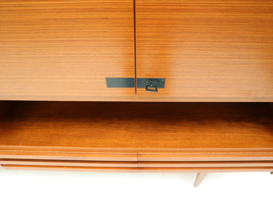 Image 1 of Large Vintage Highboard Sideboard / Wall Unit Of Teak From The 1960s