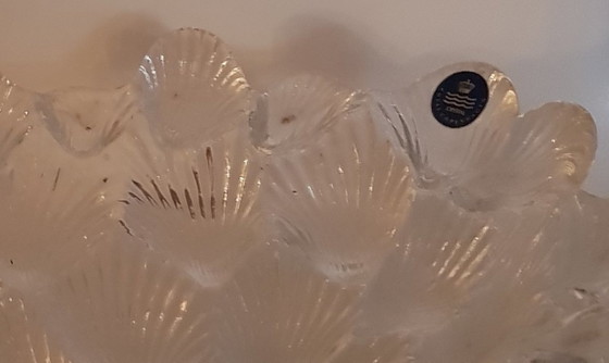 Image 1 of Shell Shaped Crystal Bowl By Per Lütken