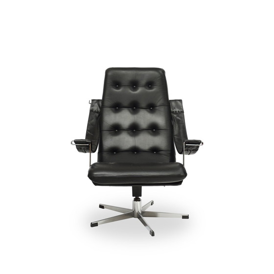 Image 1 of Artifort Lounge Chair Leather Black