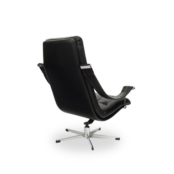 Image 1 of Artifort Lounge Chair Leather Black