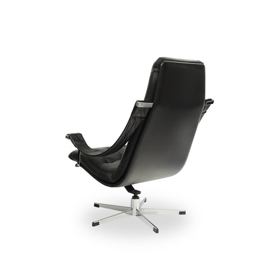 Image 1 of Artifort Lounge Chair Leather Black