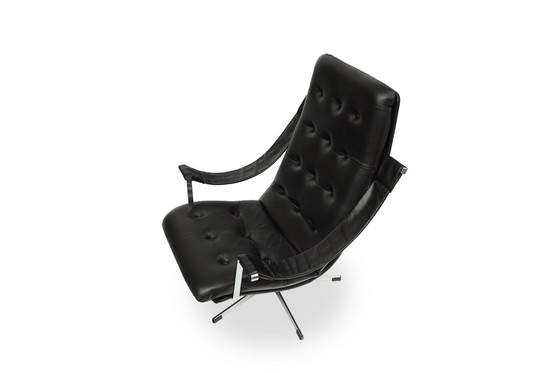 Image 1 of Artifort Lounge Chair Leather Black