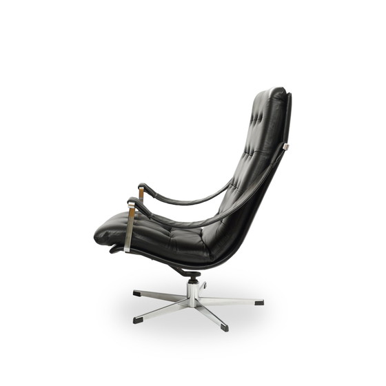 Image 1 of Artifort Lounge Chair Leather Black