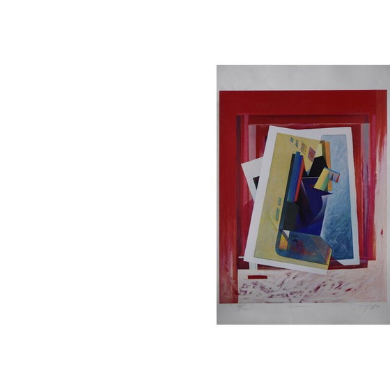 Image 1 of Original vintage intermezzo silkscreen by Peter Foeller, 1990