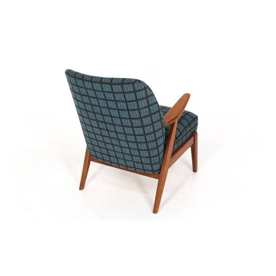 Image 1 of Scandinavian vintage armchair in beechwood and fabric, Sweden 1960