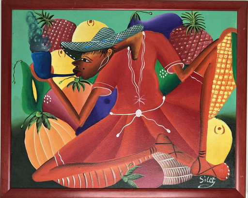 Pintura al óleo colorida - Silot