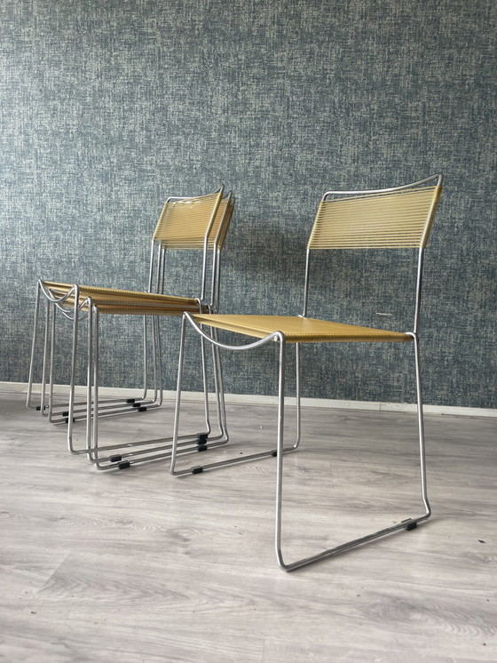 Image 1 of 4x Sintesi Jodi Spaghetti chairs