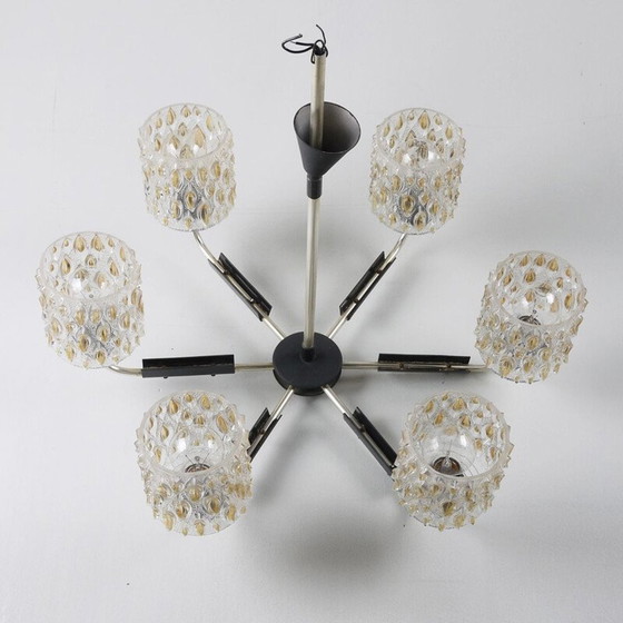 Image 1 of Lampadario vintage a 6 bracci, Jugoslavia, anni '70