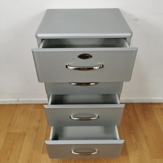 Image 1 of Original TENZO MALIBU drawer cabinet, dresser silver gray