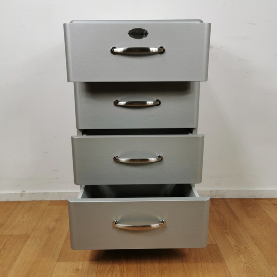 Image 1 of Original TENZO MALIBU drawer cabinet, dresser silver gray