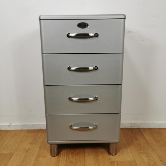 Image 1 of Original TENZO MALIBU drawer cabinet, dresser silver gray