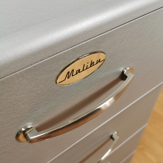 Image 1 of Original TENZO MALIBU drawer cabinet, dresser silver gray