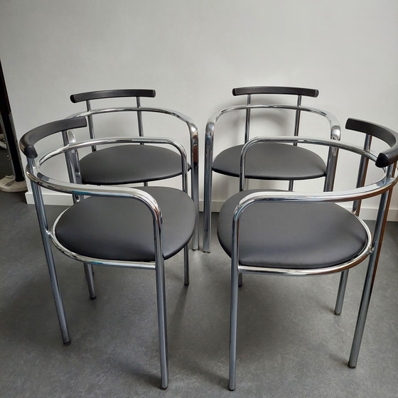 Image 1 of 4x Segis Italy Martina Dining Chairs. Carlo Bimbi