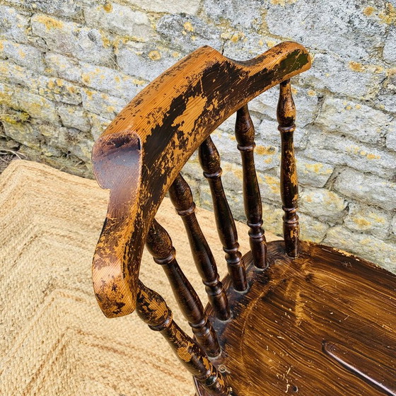 Image 1 of Set of 3 vintage pine chairs