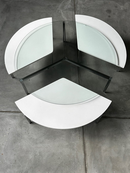 Table basse modulaire de l'ère spatiale