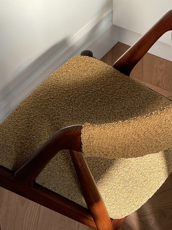 Image 1 of 6x Kai Kristiansen boucle chairs model 31